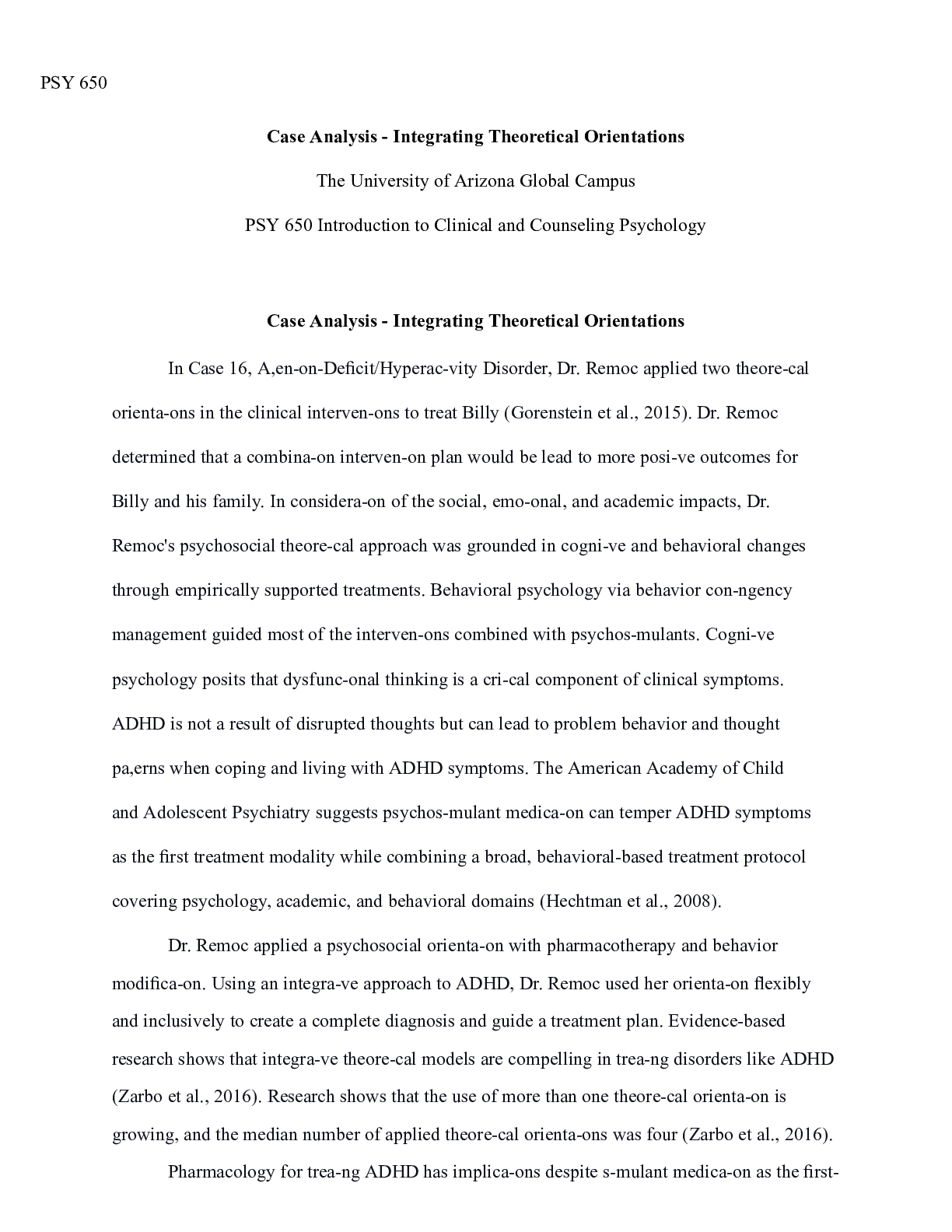 Preview image of assignment 1 document